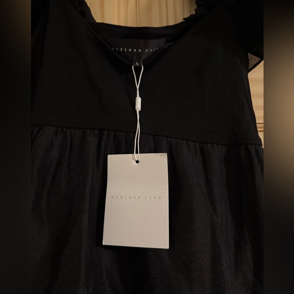 Organza Sleeve Mini Dress - Picture 5 of 7